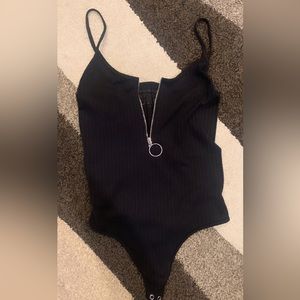 body suit , zip up